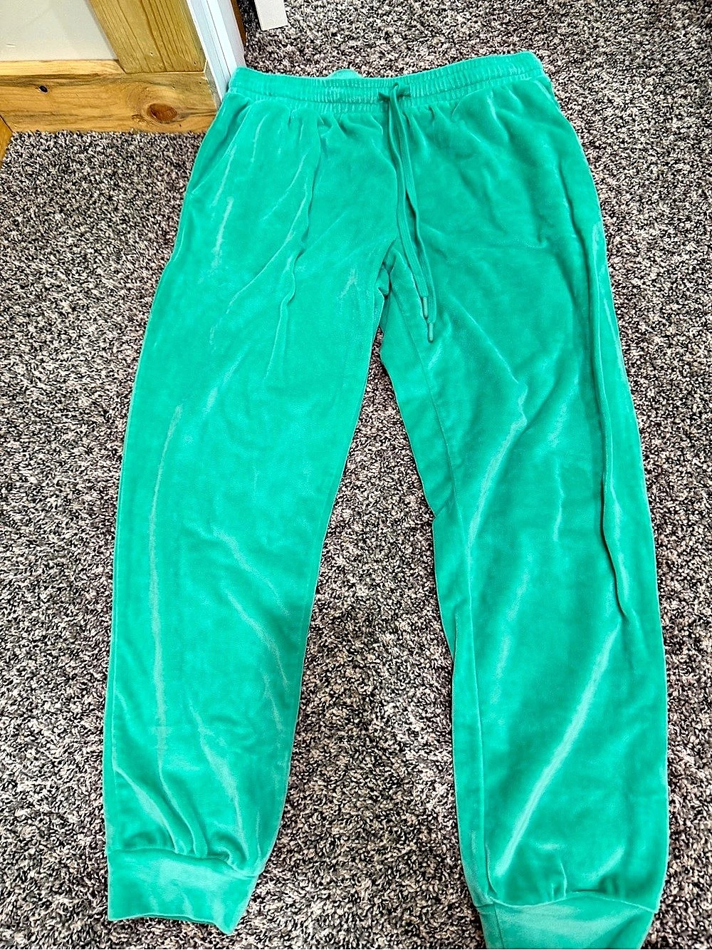 Disney Ariel Velour Jogger Pants Green